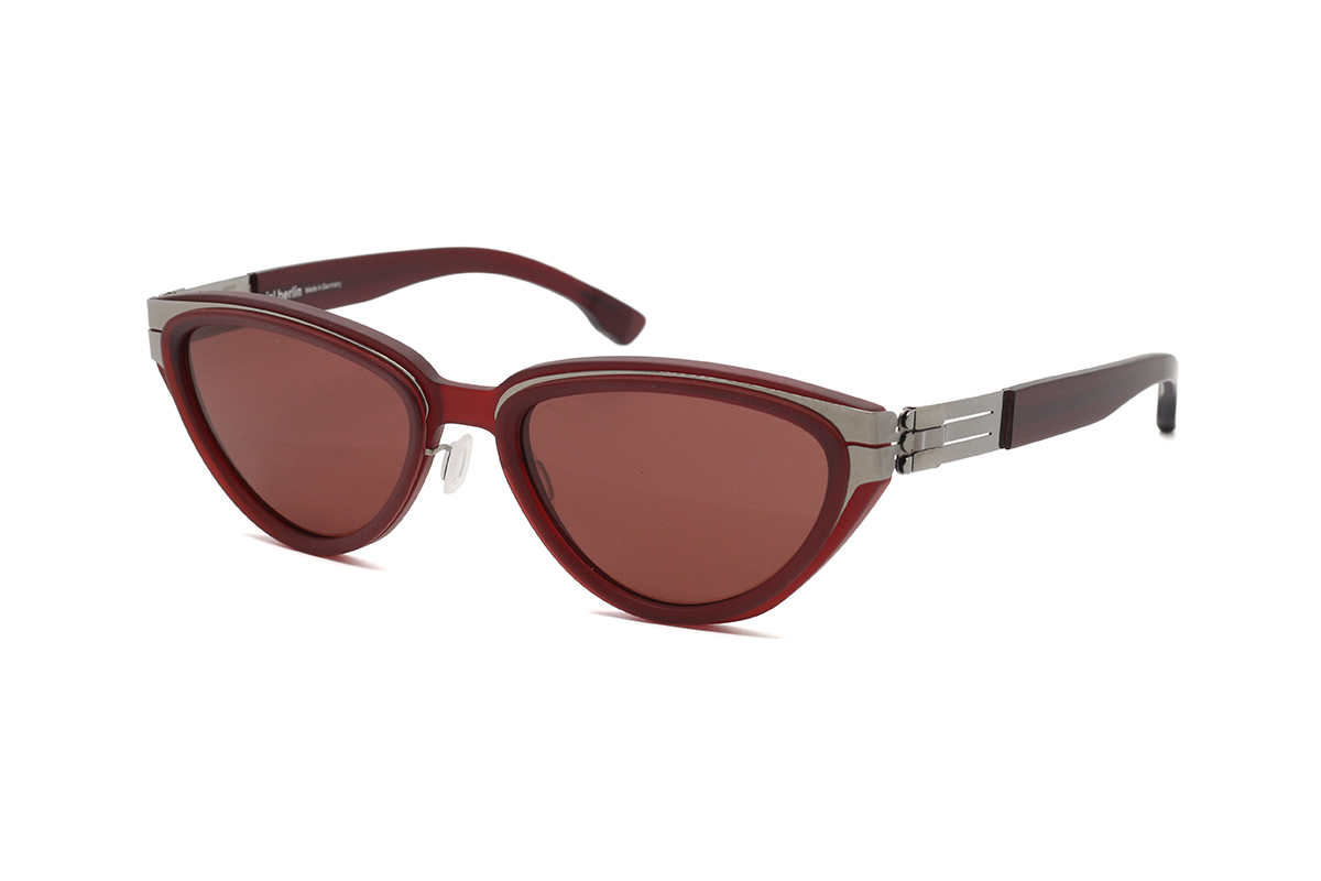 Ic! Berlin BACALL Shiny-Graphite Maroon-Matt