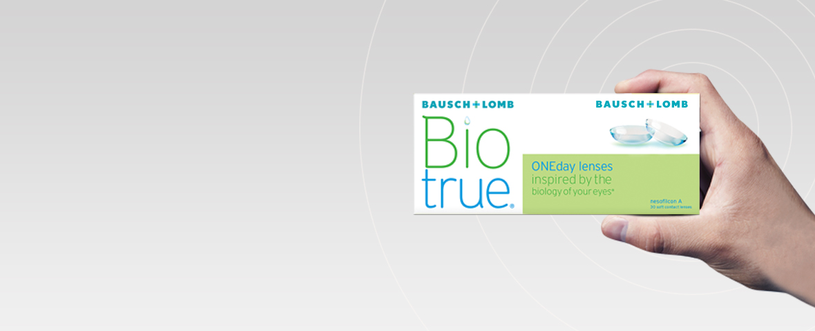  -20% на контактные линзы Biotrue ONEday
