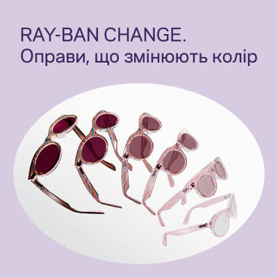 RAY-BAN CHANGE: інноваційна колекція світлочутливих оправ