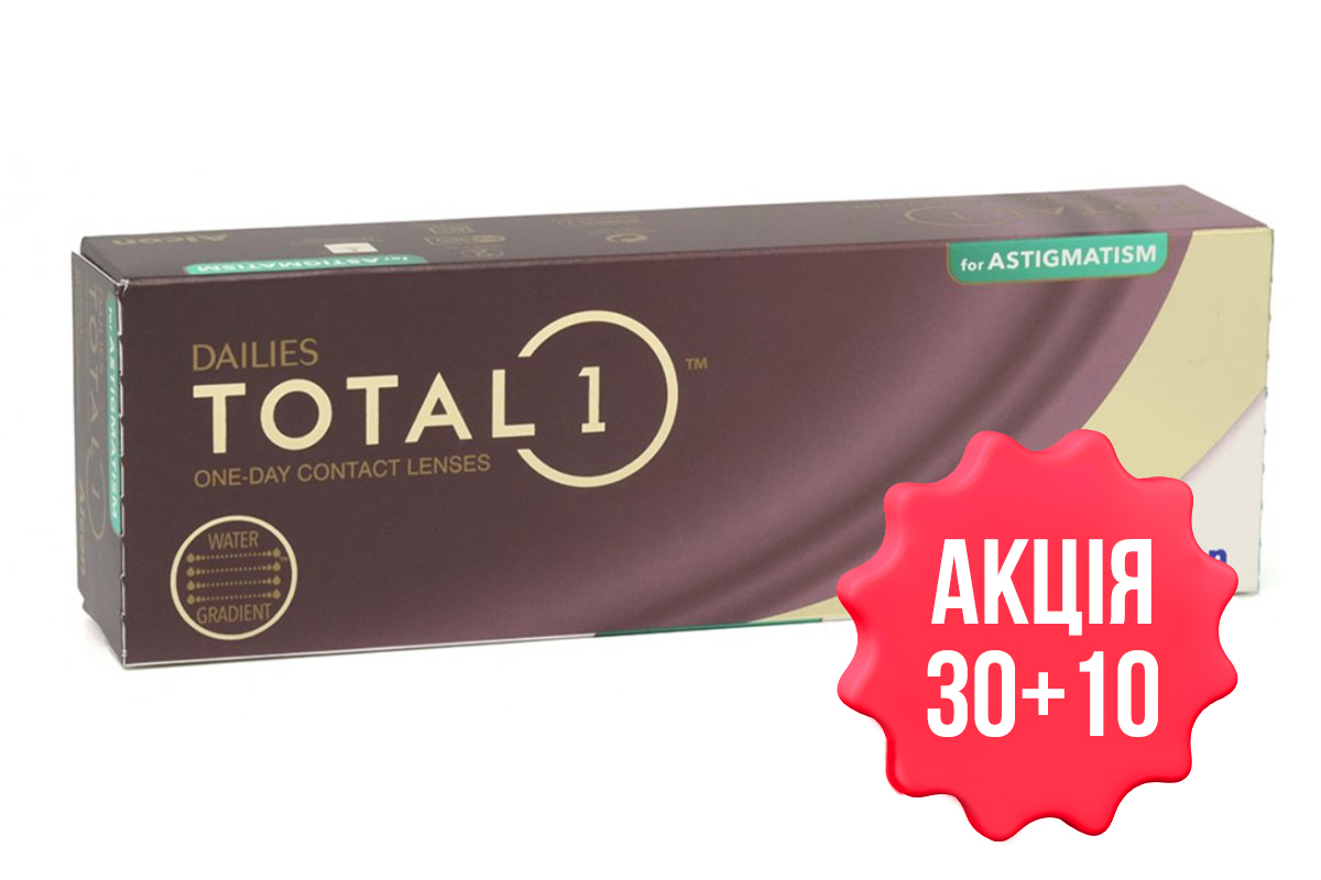Контактные линзы Dailies Total 1 for Astigmatism