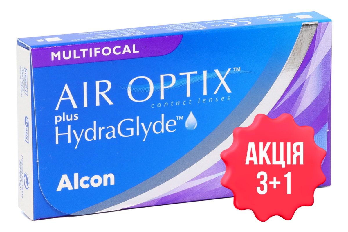 Контактные линзы Air Optix plus HydraGlyde Multifocal